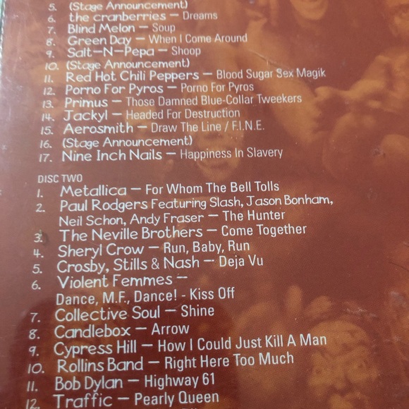 SEALED Woodstock 1994 2X CD SET Metallica/Dylan/NIN/Aerosmith/Primus/Blind Melon - Picture 3 of 11